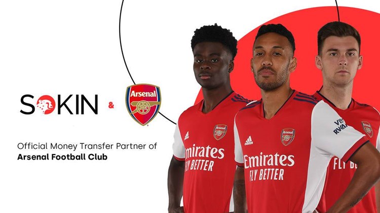 SOKIN JOINS ARSENAL AS OFFICIAL PARTNER